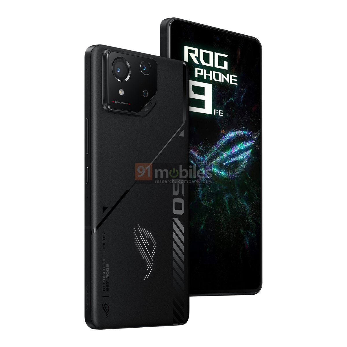 первые рендеры и характеристики ASUS ROG Phone 9 FE