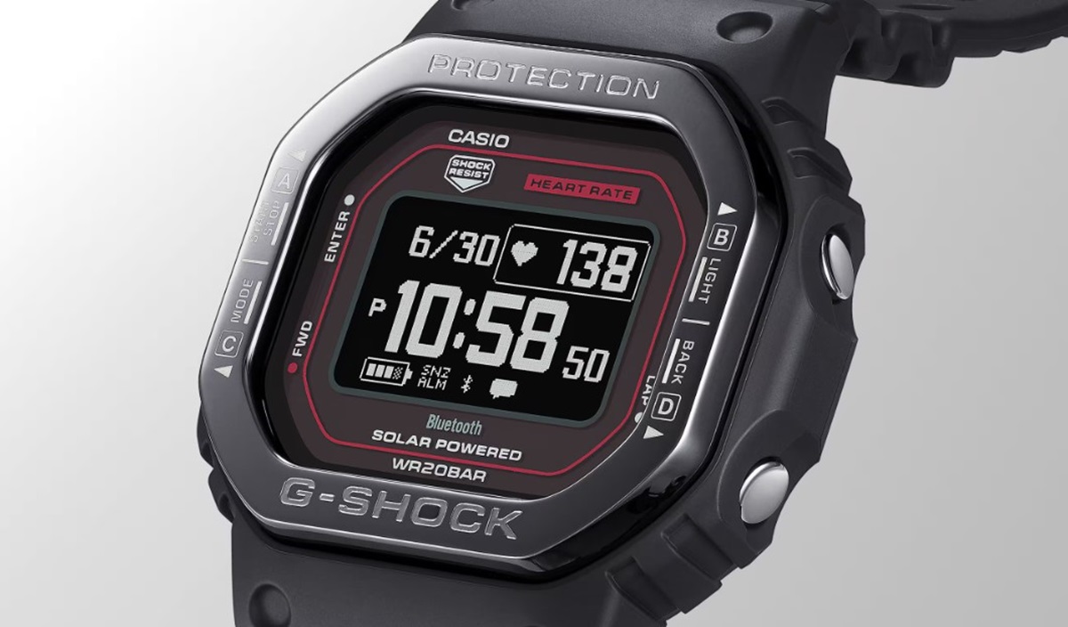 Casio представила новые часы серии G-SHOCK DW-H5600MB с металлическим безелем и солнечной зарядкой