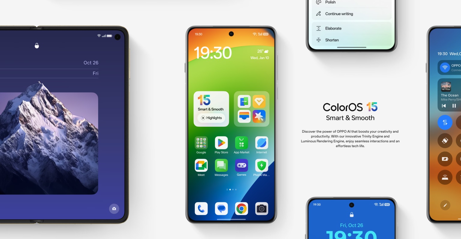 OPPO назвала 26 смартфонов, которые вскоре получат новую прошивку ColorOS 15