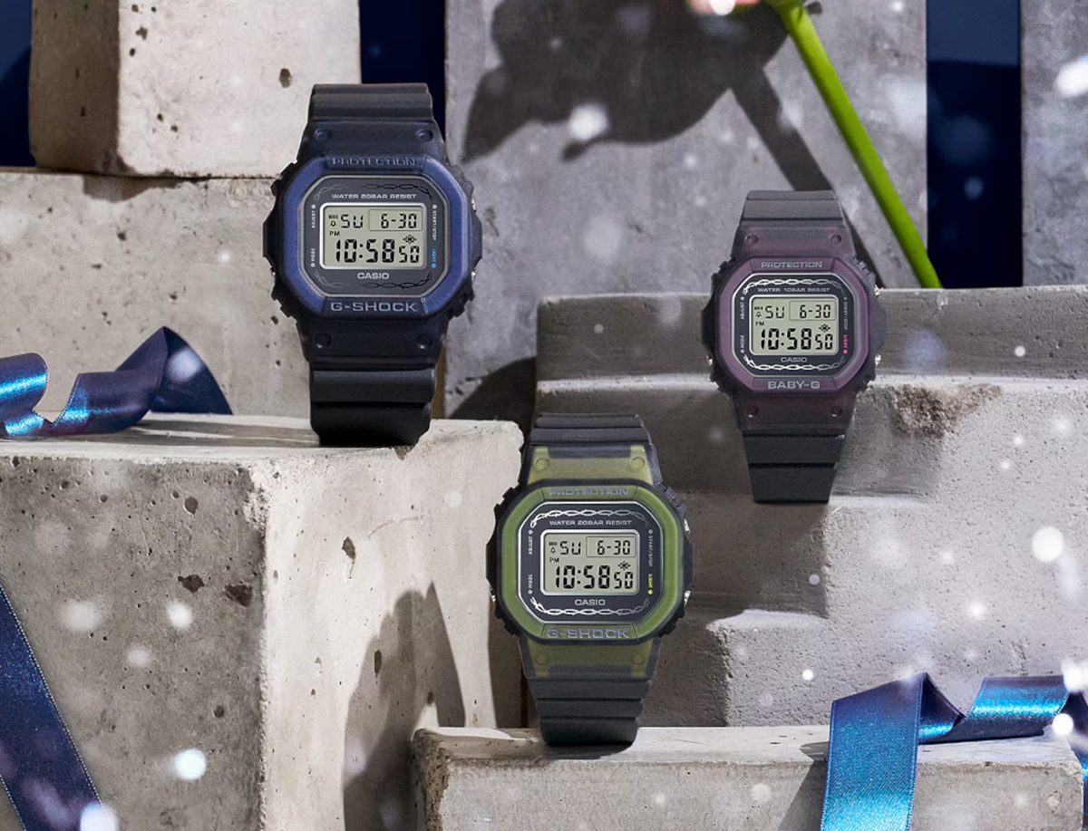 Casio представила сезонные модели G-Shock DW-5600RS-8, G-Shock GMD-S5610RS-8 и Baby-G BGD-565RS-8