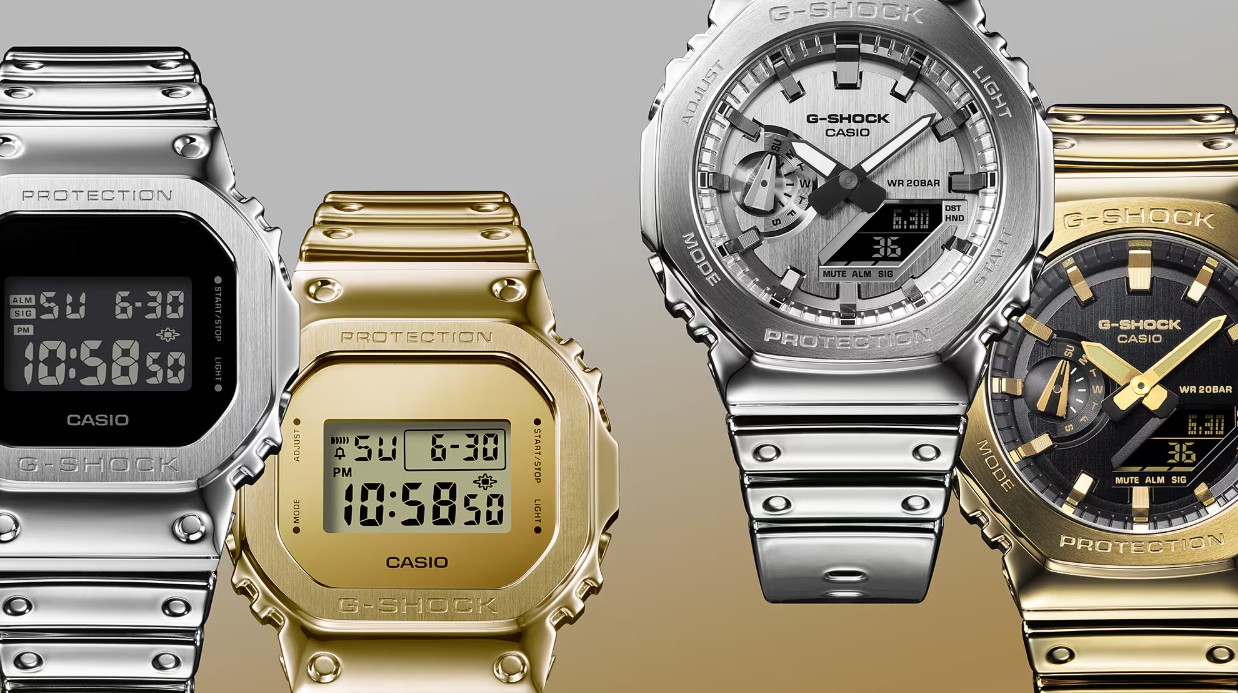 Casio представила серию G-Shock Fine Metallic