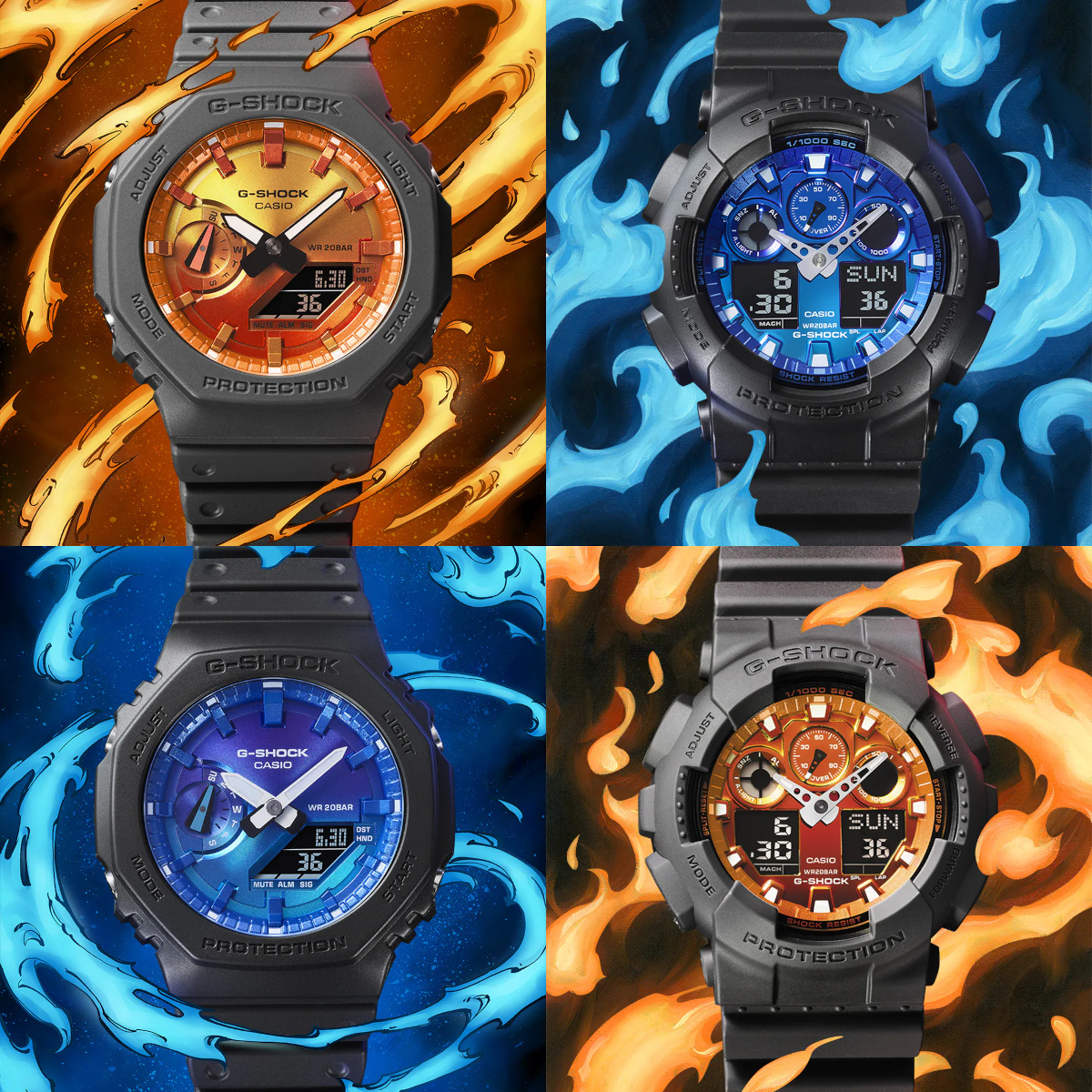 серия G-Shock Flame Inside