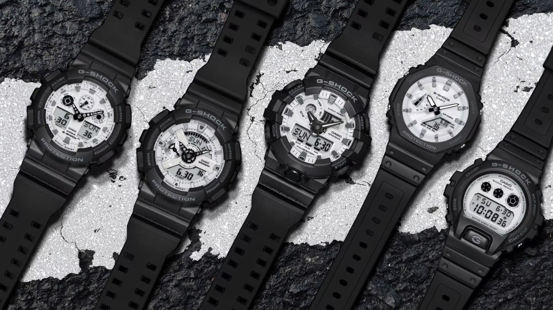 Casio представила новую серию G-Shock Black and White