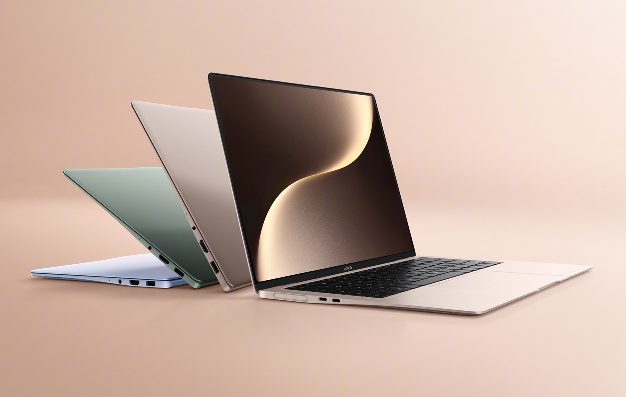 Тонкий ноутбук HONOR MagicBook Art 14 2025 появился на пресс-рендерах в трех цветах