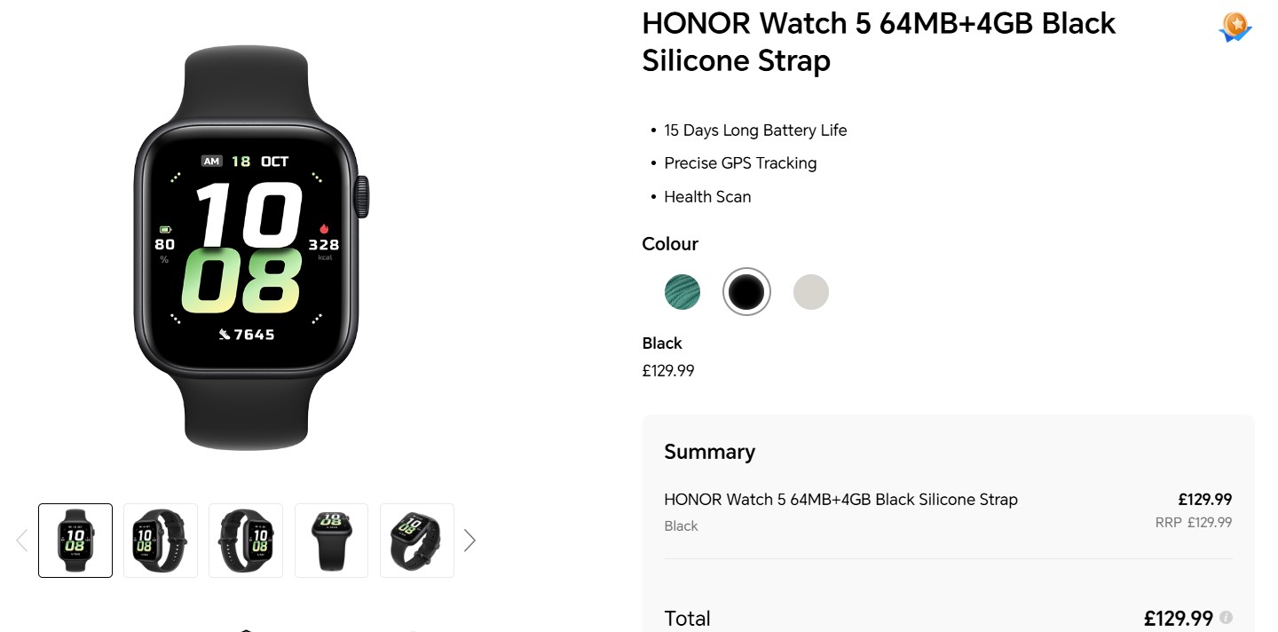 Часы HONOR Watch 5