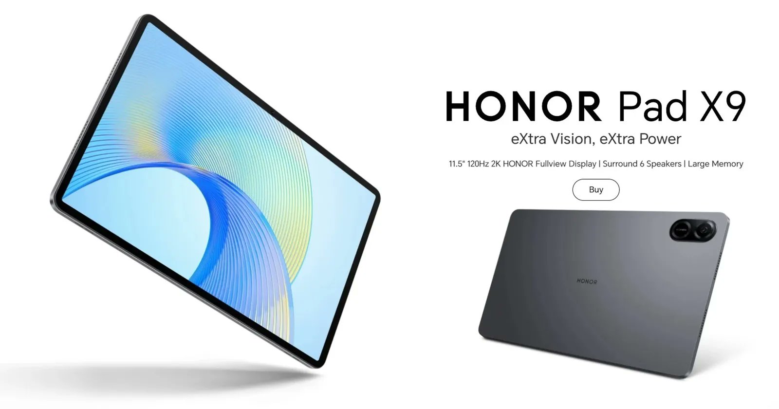 Honor Pad X9 представлен на европейском рынке