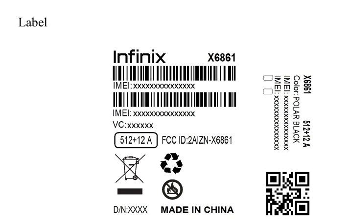 Infinix Zero 40 5G в базе данных FCC