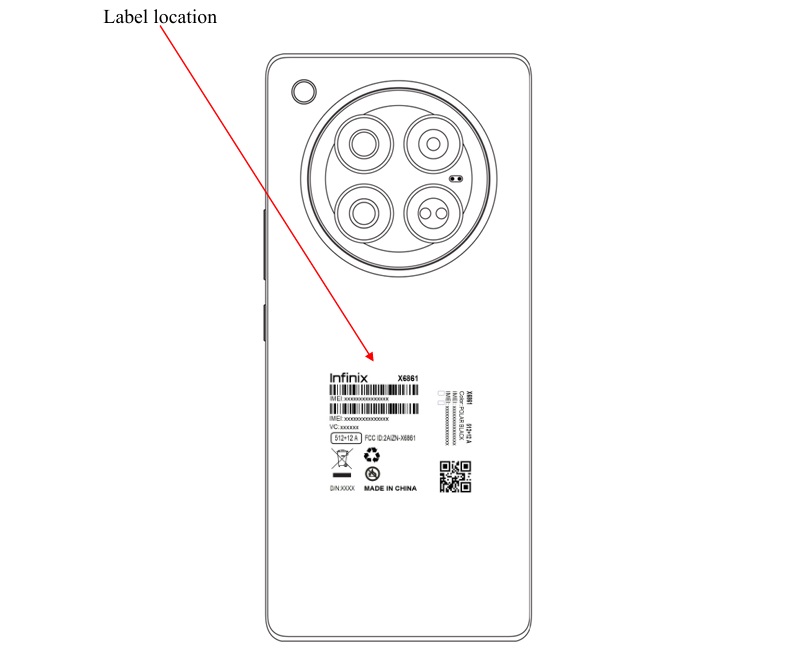 Infinix Zero 40 5G в базе данных FCC