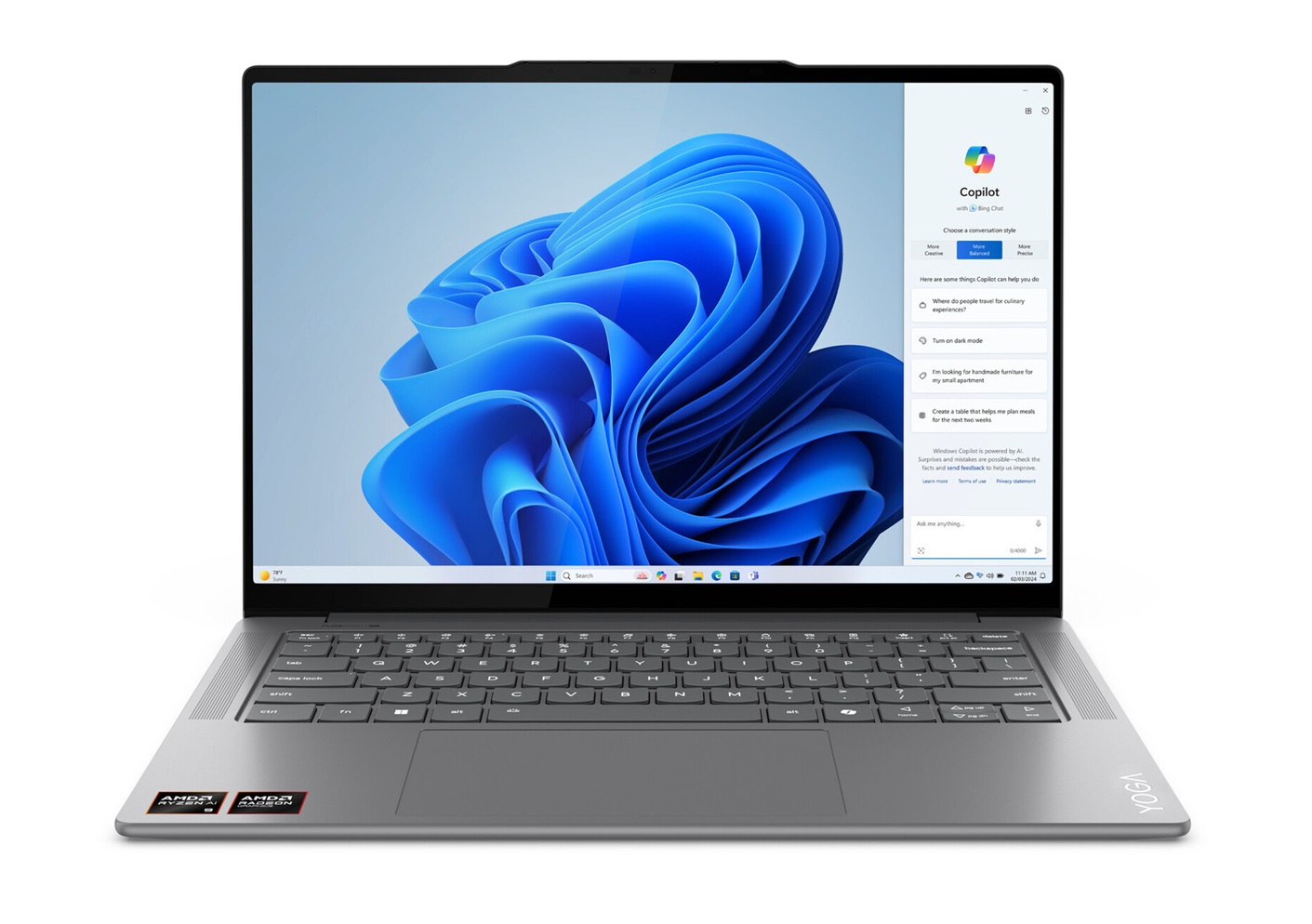 Представлен новый ноутбук Lenovo Yoga Pro 7 с AMD Ryzen AI 9 365