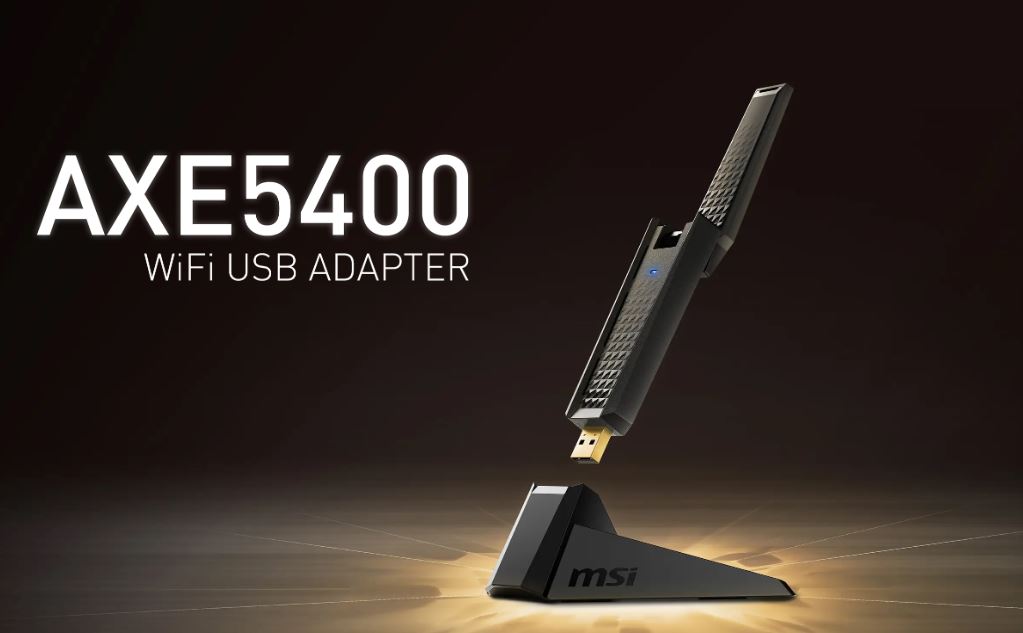 USB-адаптер MSI AXE5400 с поддержкой Wi-Fi 6E