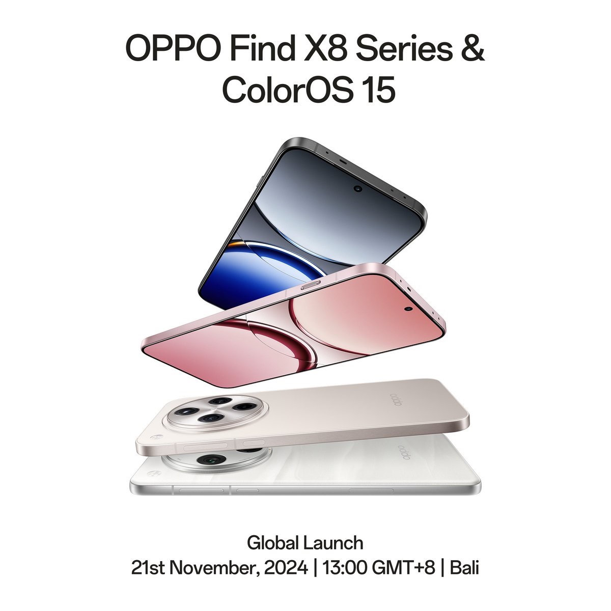 Серия OPPO Find X8 дебютирует на глобальном рынке в ноябре