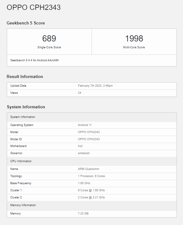 OPPO Reno7 Z