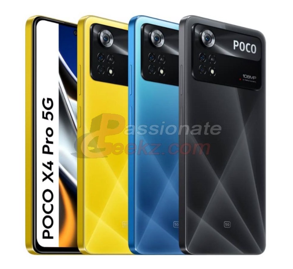 Смартфон Poco X4 Pro 5G появился на официальных изображениях