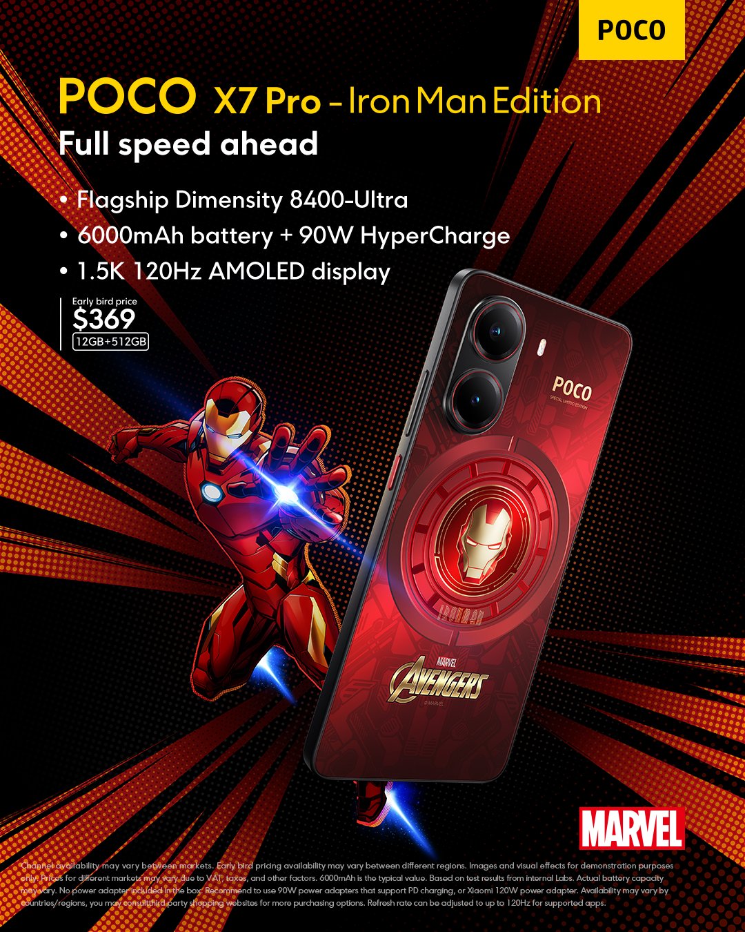 POCO X7 Pro Iron Man Edition