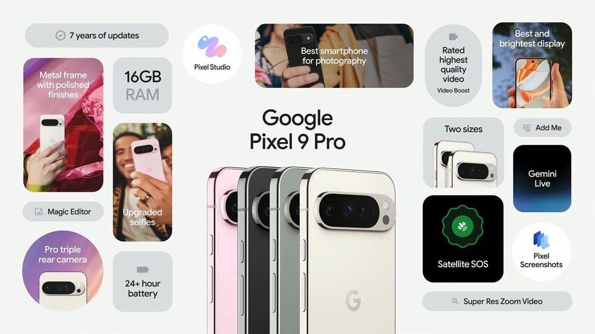 Google Pixel 9, Pixel 9 Pro и Pixel 9 Pro XL представлены официально