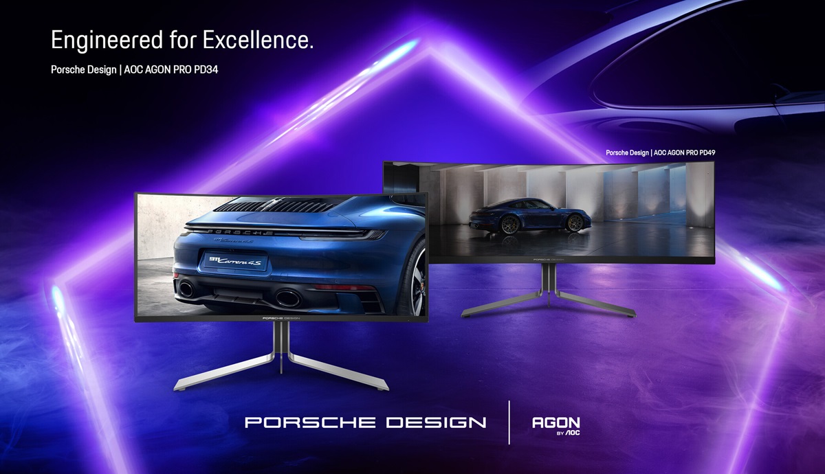 изогнутый игровой монитор Porsche Design AOC AGON PRO PD34