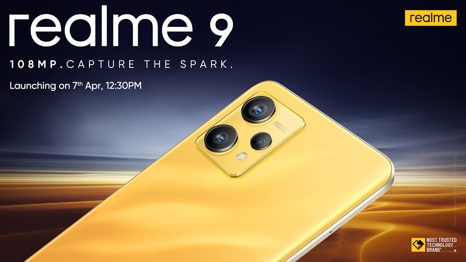 Смартфон Realme 9 4G будет представлен 7 апреля