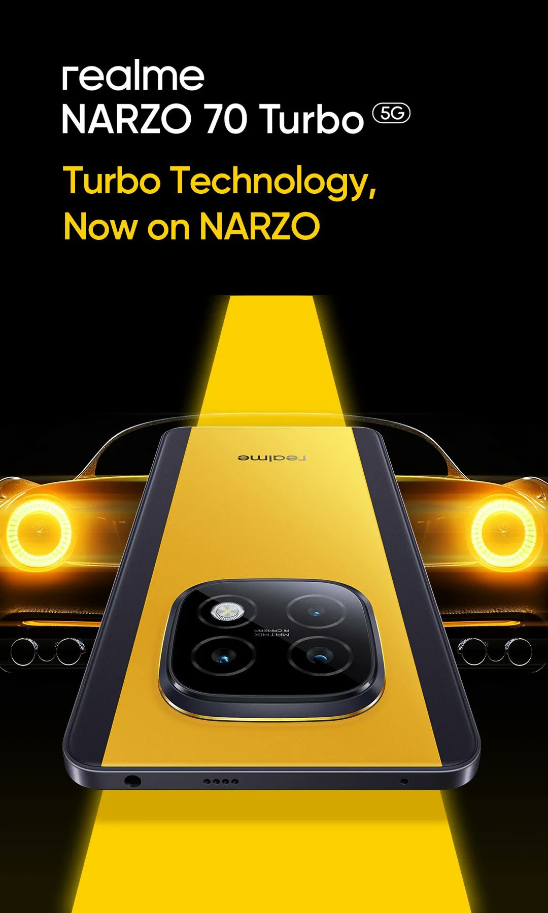 Realme Narzo 70 Turbo 5G появился на пресс-рендерах