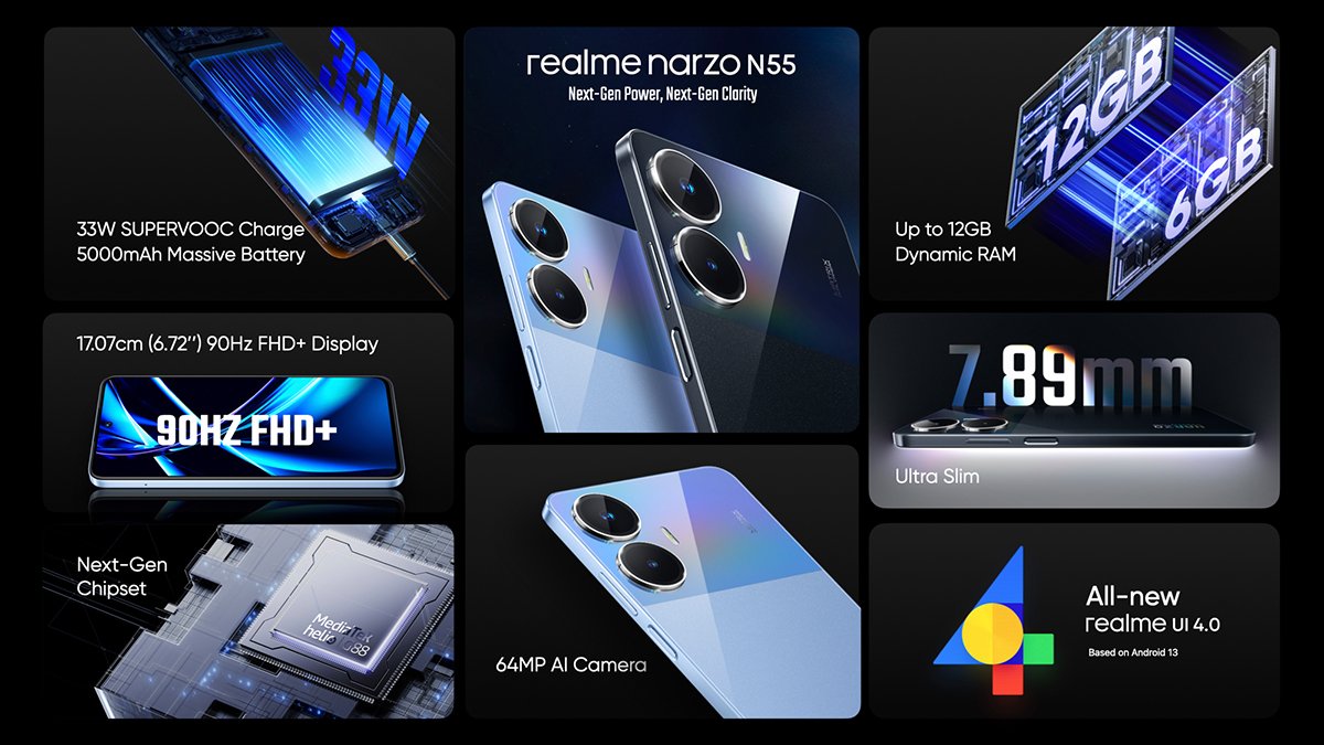 смартфон Realme Narzo N55