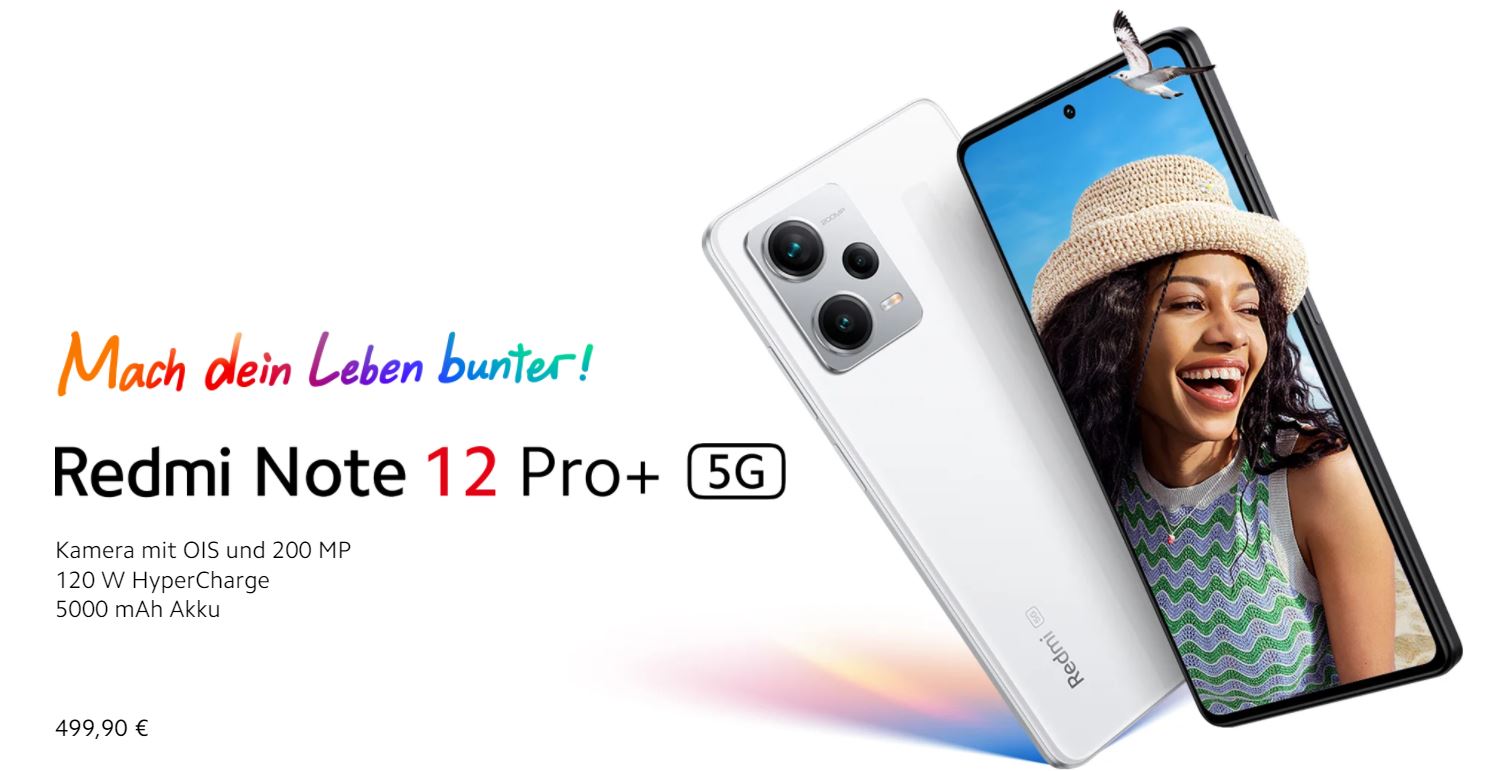 Xiaomi представила в Европе смартфоны Redmi Note 12 Pro и Note 12 Pro+