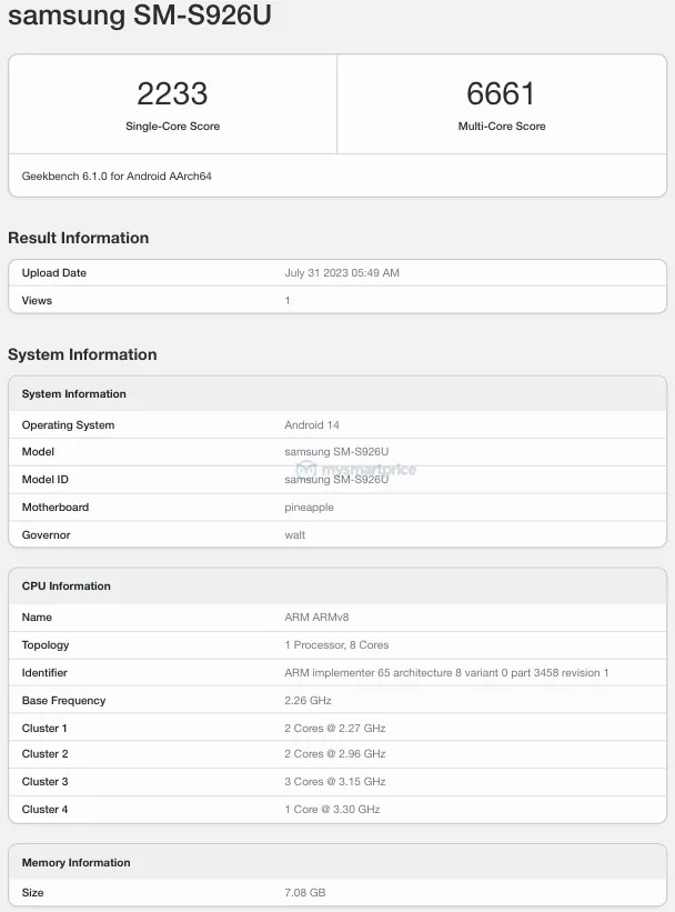 смартфон Samsung Galaxy S24+ с Snapdragon 8 Gen 3