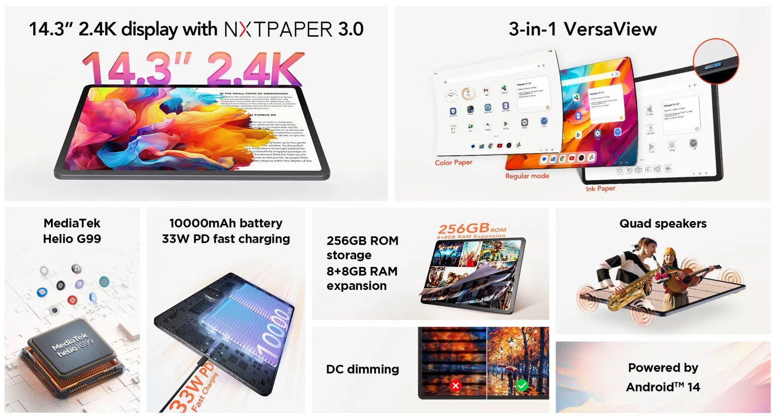 планшет TCL NxtPaper 14