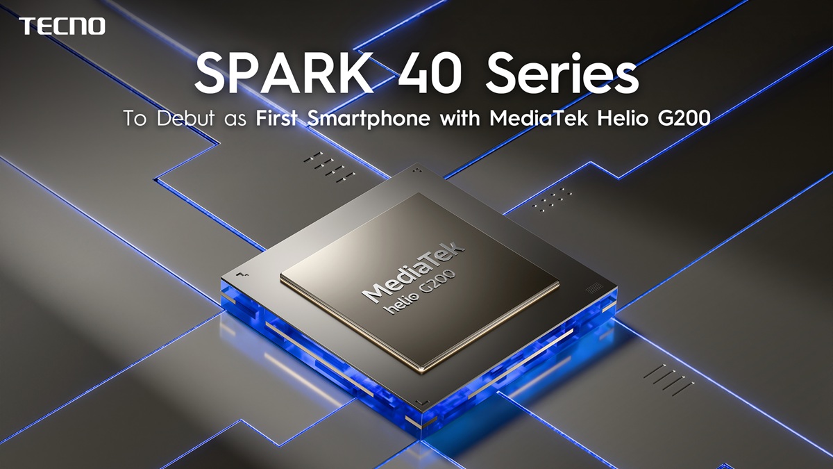 Серия TECNO Spark 40 будет базироваться на процессоре MediaTek Helio G200