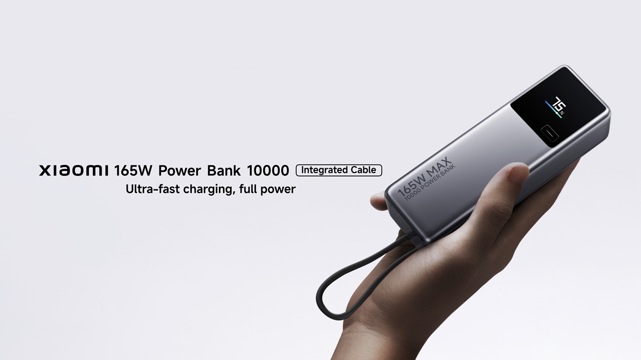 Пауэрбанк Xiaomi 165W Power Bank 10000 представлен на глобальном рынке