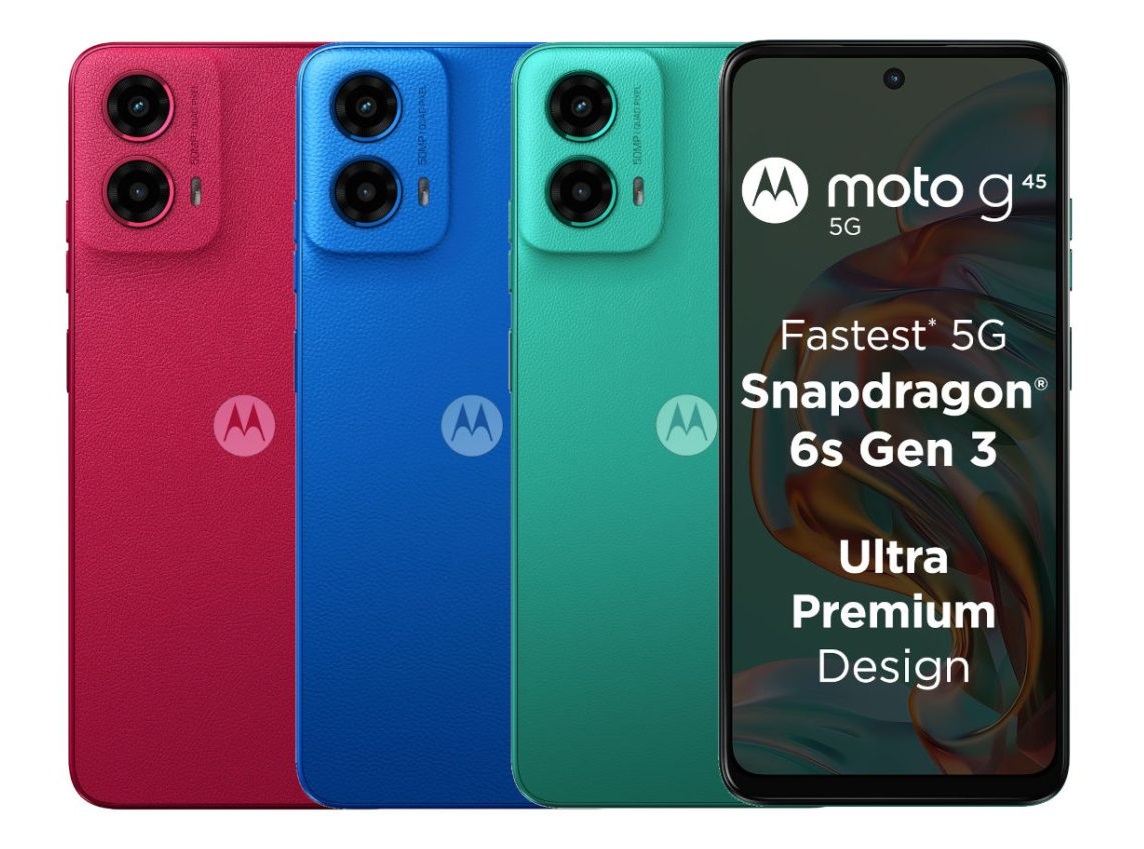 Motorola представила Moto G45 5G с процессором Snapdragon 6s Gen 3 