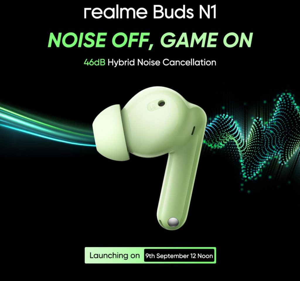 Беспроводные наушники Realme Buds N1 дебютируют в сентябре